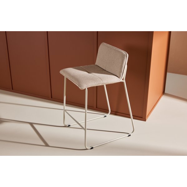 Bisbee barstol - Beige boucl