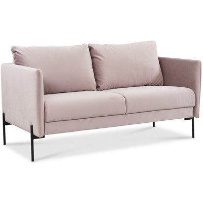 Kingsley 2,5-sits soffa i rosa sammet