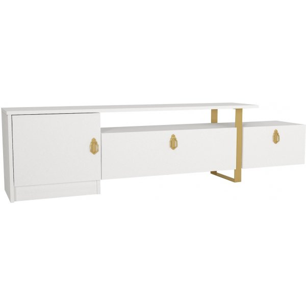 Aramis TV-meubel - Wit/goud