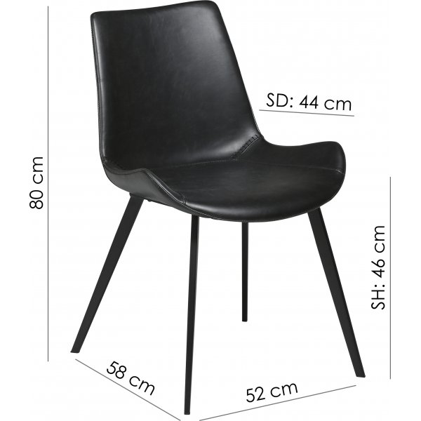 Chaise de salle  manger Hype - Boucle marron