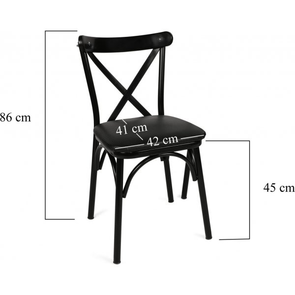 Ensemble de chaises Eileen - Noir