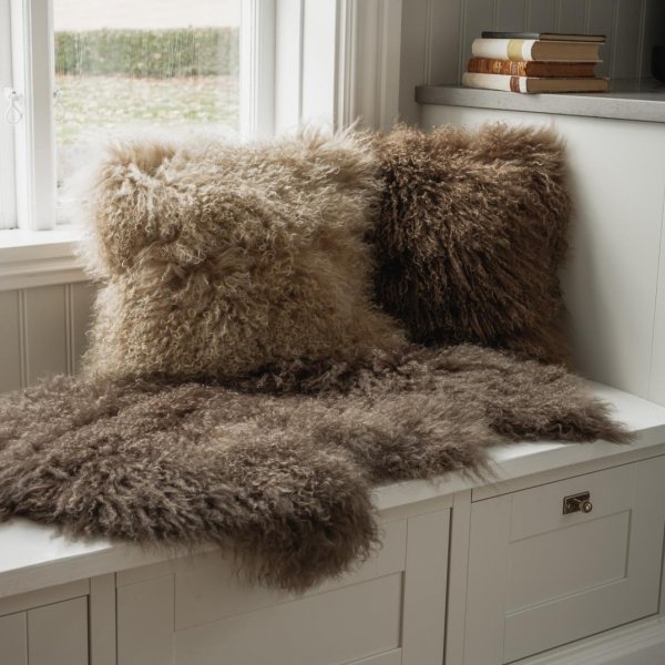 Shansi kussenhoes Lichtbeige - 40 x 40 cm