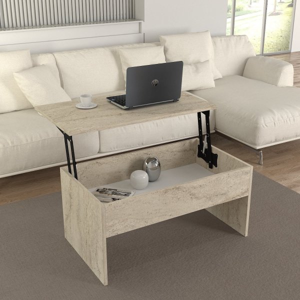 Table basse Akilli - Travertin Table basse Akilli - Travertin