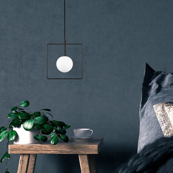 Plafonnier Geometry 11100 - Noir/blanc Plafonnier Geometry 11100 - Noir/blanc