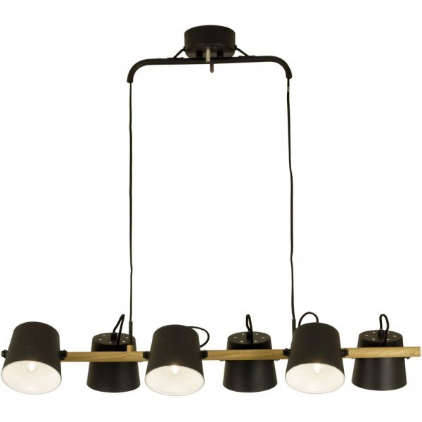 Espresso taklampa - Svart/trä Espresso taklampa - Svart/trä