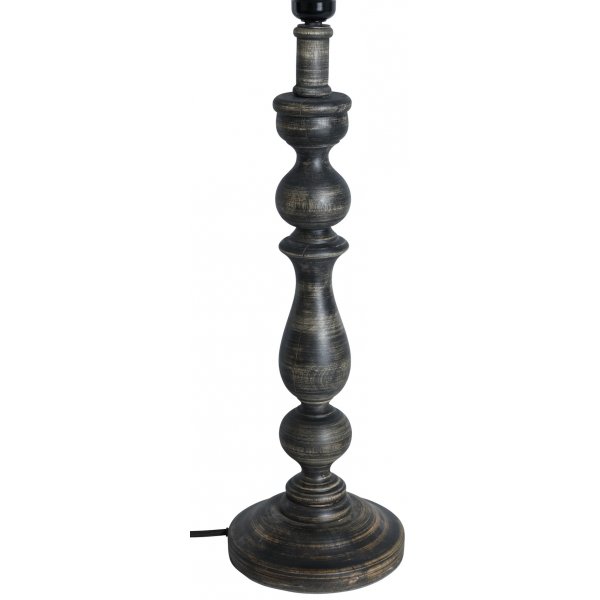 Mango lampfot H65x12 cm - Blackwash