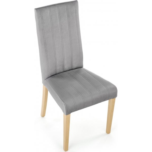 Stol Heather - Grå sammet & trä Stol Heather - Grå sammet & trä