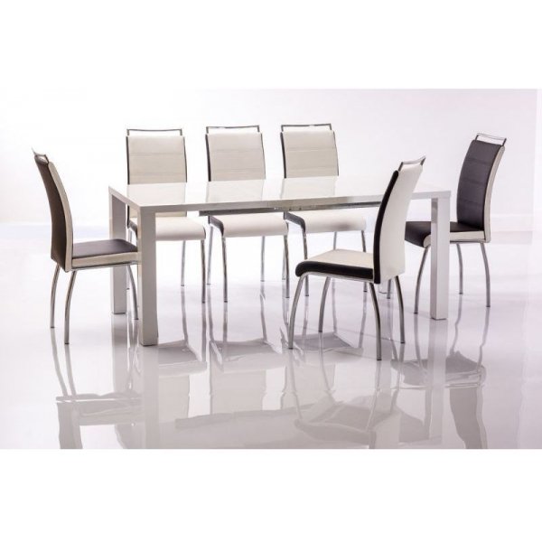 Matbord Hoboken 140-180 cm - Vit