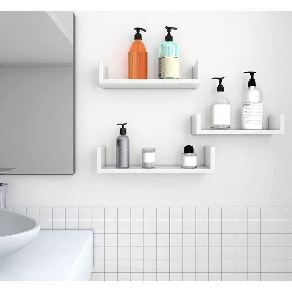 Yasmine wandplank - Wit Yasmine wandplank - Wit