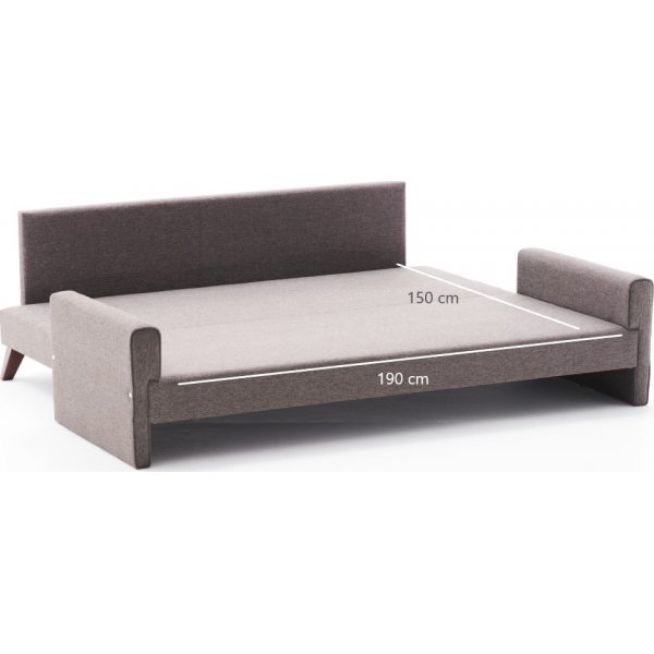 Bddsoffa Bella - Brun