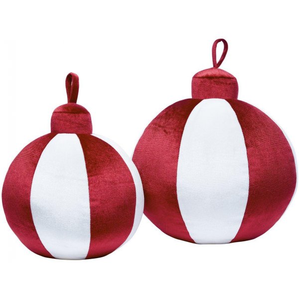 Coussin décoratif boule 22 cm - Rouge Coussin décoratif boule 22 cm - Rouge