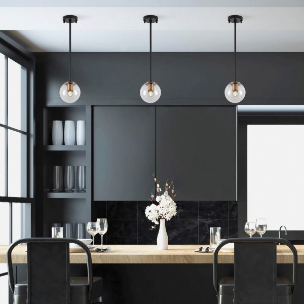 Akkas taklampa 10000 - Svart/antik Akkas taklampa 10000 - Svart/antik