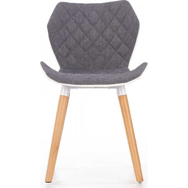 Chaise de salle  manger Lucky - Gris/blanc