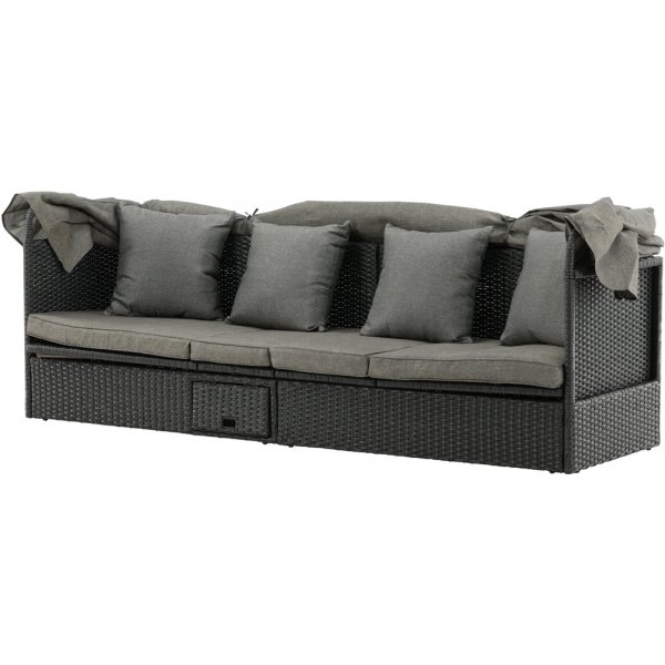 Nopy solsäng - Svart/Grå Nopy solsäng - Svart/Grå