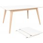 Copenhagen Matbord - Vit/natur - 150/230x95