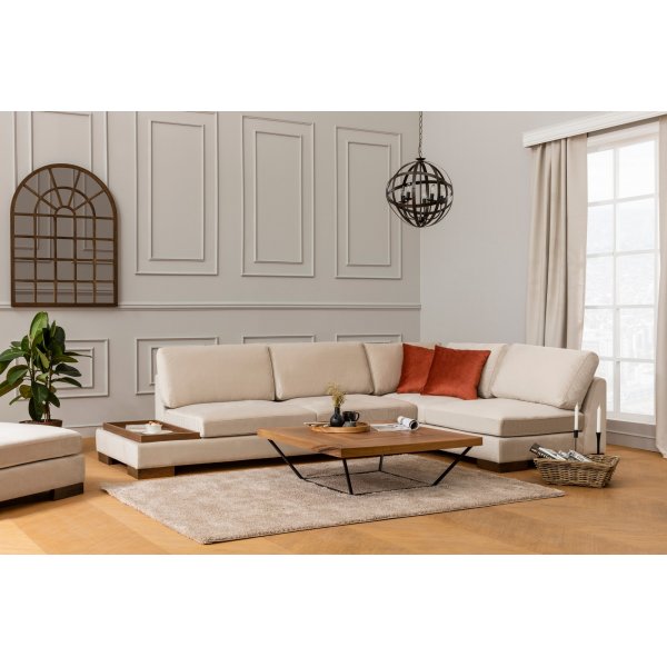 Canapé d'angle tulipe - Beige Canapé d'angle tulipe - Beige