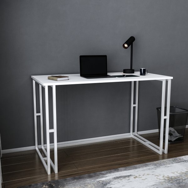 Kane skrivbord 120 x 60 cm - Vit Kane skrivbord 120 x 60 cm - Vit