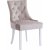 Chaise Tuva Cleopatra - Velours Beige (poigne arrire)