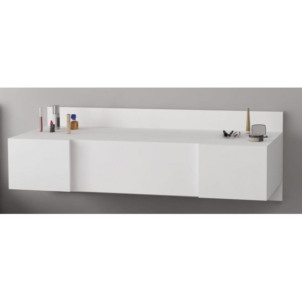 Zakkum sminkbord 100 x 39 cm - Vit