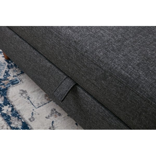 Canap convertible 3 places Eca - Anthracite