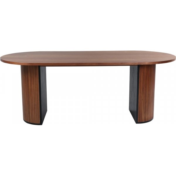 Table à manger ovale Bianca 200x90 cm - Noyer Table à manger ovale Bianca 200x90 cm - Noyer