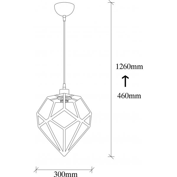 Plafonnier Degir MR-107 - Noir/bronze Plafonnier Degir MR-107 - Noir/bronze