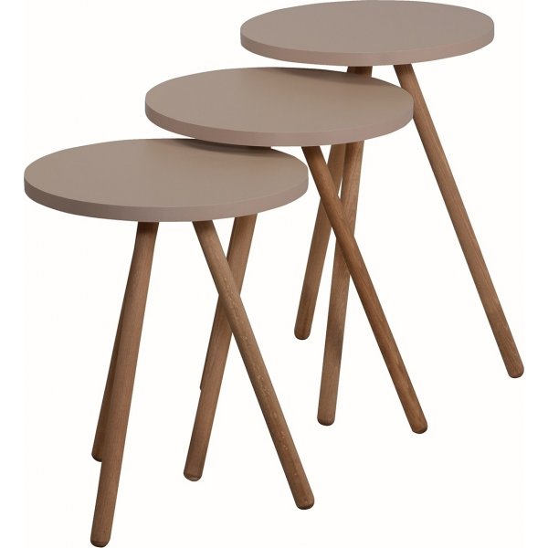 Triple satsbord Ø34 cm - Cappuccino Triple satsbord Ø34 cm - Cappuccino