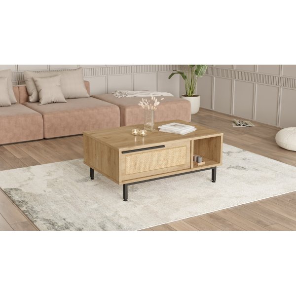 Table basse Ocan 90 x 60 cm - Noyer/chne