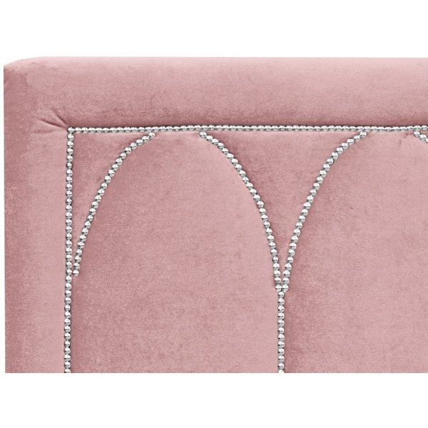 Dalarö hoofdbord Roze fluweel - Elke breedte Dalarö hoofdbord Roze fluweel - Elke breedte