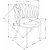 Chaise de salle  manger Cadeira 517 - Gris/or