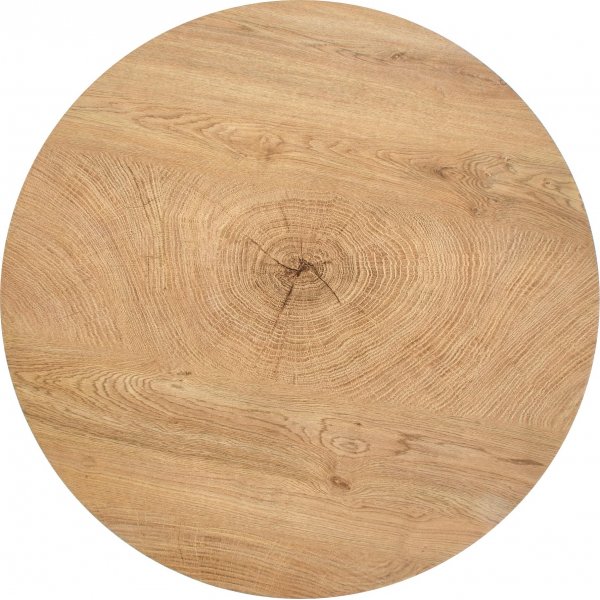 Table basse ronde Ennis Ø80 cm - Chêne/noir Table basse ronde Ennis Ø80 cm - Chêne/noir