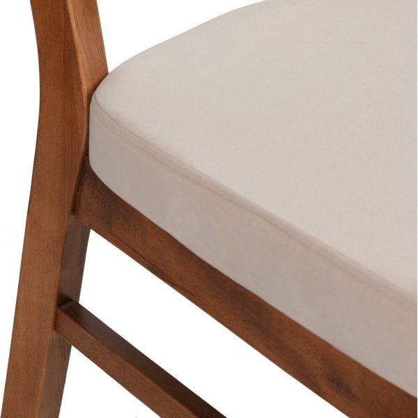 Ensemble de chaises Elma - Noyer/beige