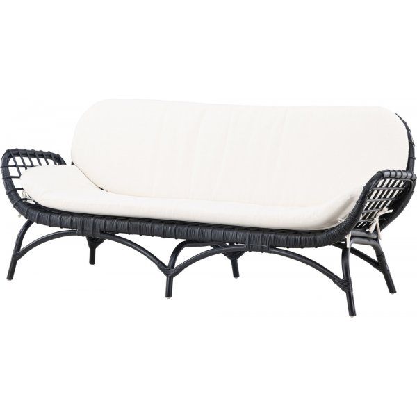 Moana 3-sits soffa - Svart Moana 3-sits soffa - Svart