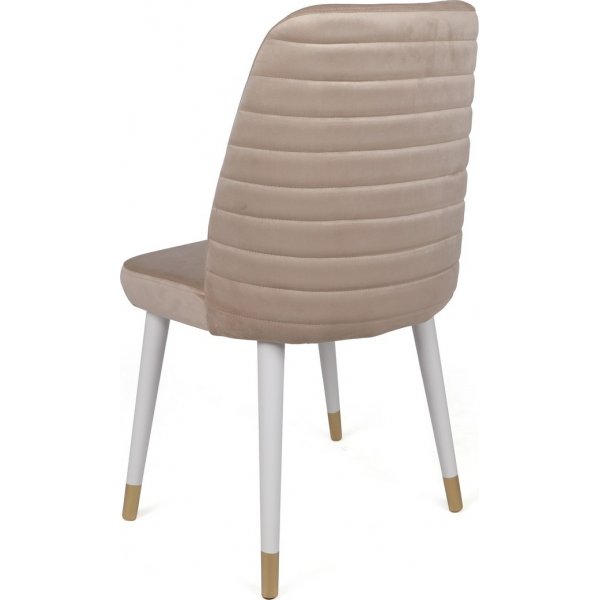 Ensemble de chaises de salle  manger Hugo - Crme/blanc/or