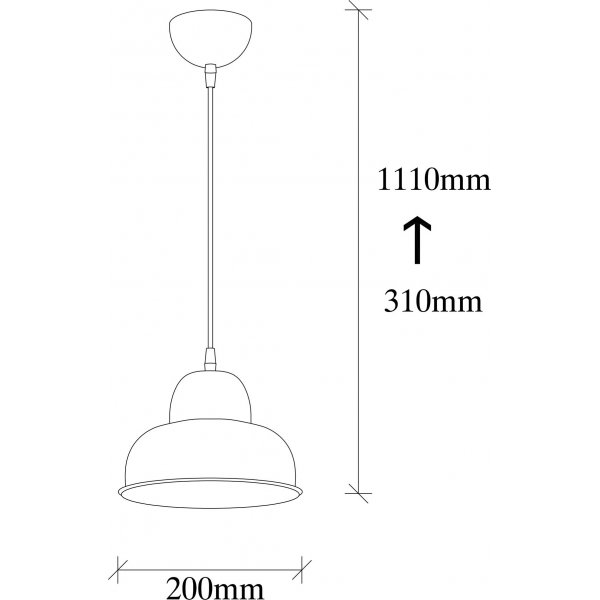 Bergamo taklampa 180-S - Guld Bergamo taklampa 180-S - Guld