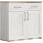 Cubic sideboard - Vit lrk/ek