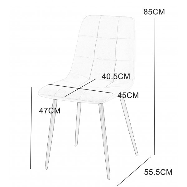 Delta matstol beige sammet Delta matstol beige sammet