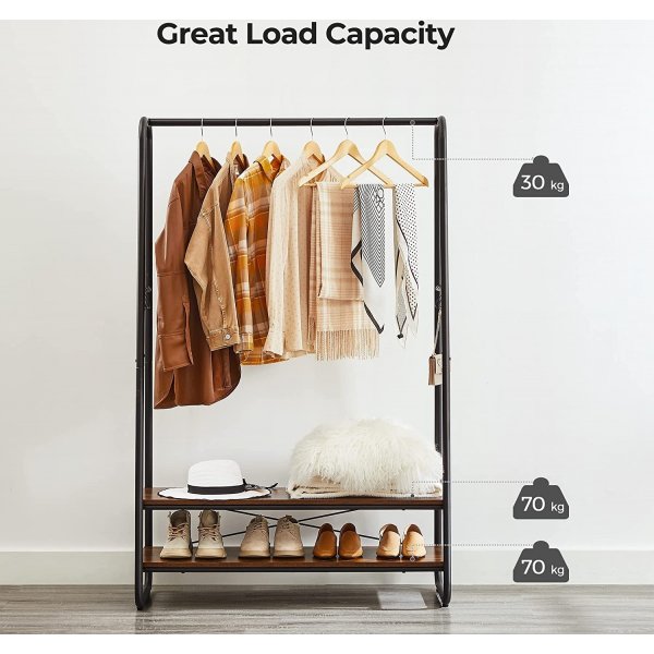 Hilde kl�dst�llning - Brun/svart