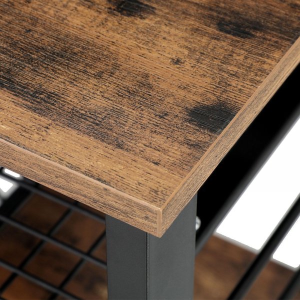 Étagère de cuisine Caspar - Marron/noir Étagère de cuisine Caspar - Marron/noir