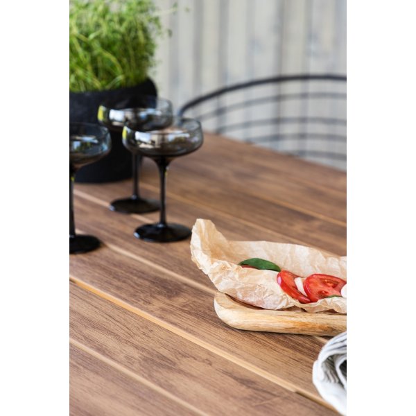 Table d\\\'extérieur 205 x 90 cm noir/naturel - Copacabana Table d\\\'extérieur 205 x 90 cm noir/naturel - Copacabana