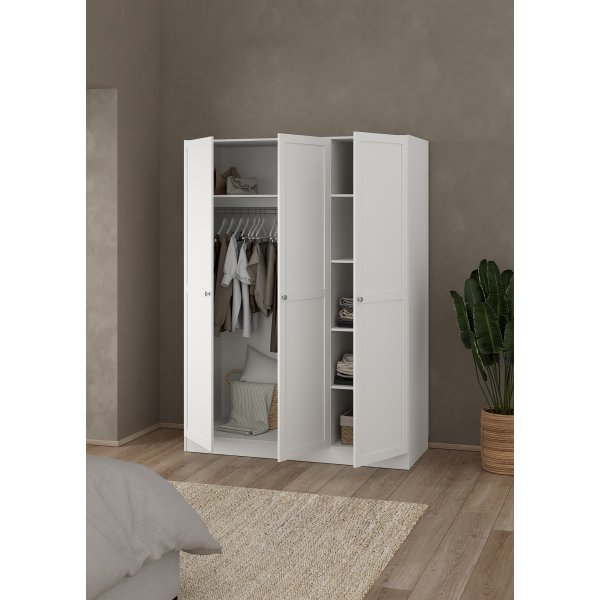 Armoire Billund à 3 portes - Blanc Armoire Billund à 3 portes - Blanc