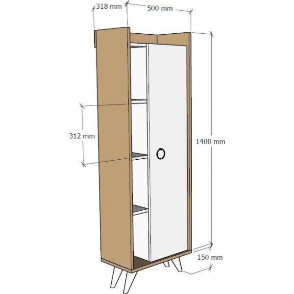 Armoire Ilma - Blanc Armoire Ilma - Blanc