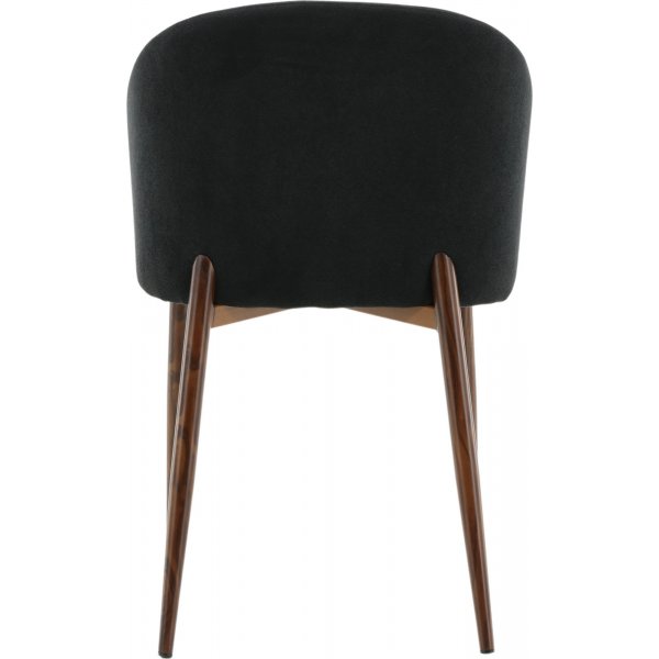 Chaise de salle à manger Ferdinand - Tissu noir Chaise de salle à manger Ferdinand - Tissu noir