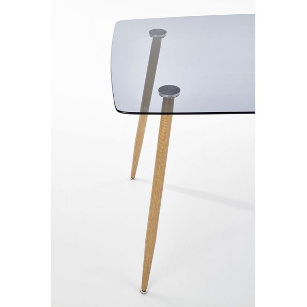 Tia matbord 130 x 80 cm - Ek / Glas