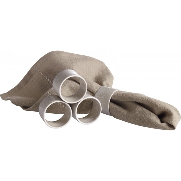 Ronds de serviette Shelly lot de 4 - Beige