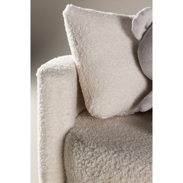 Canapé enfant 2 places Kelso - Teddy blanc Canapé enfant 2 places Kelso - Teddy blanc