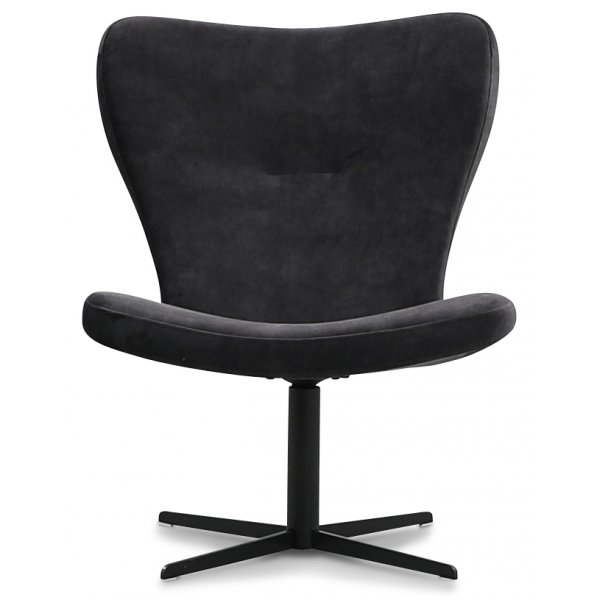 Spekeröd designfåtölj - Mörkgrå (Sammet) Spekeröd designfåtölj - Mörkgrå (Sammet)