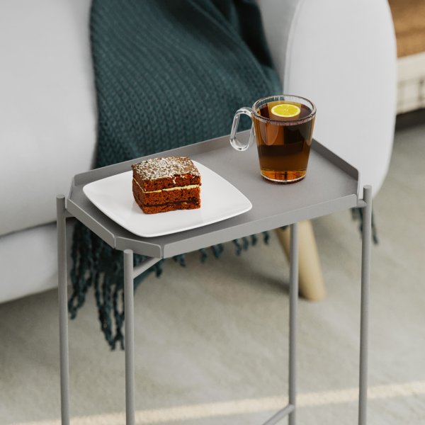 Table basse Vela 40 x 26 cm - Gris Table basse Vela 40 x 26 cm - Gris