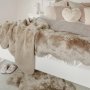 Peau de mouton Doucement double Taupe - 60 x 180 cm