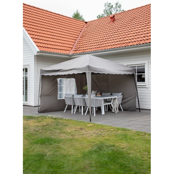 Easy Up pergola - Brun/Vit